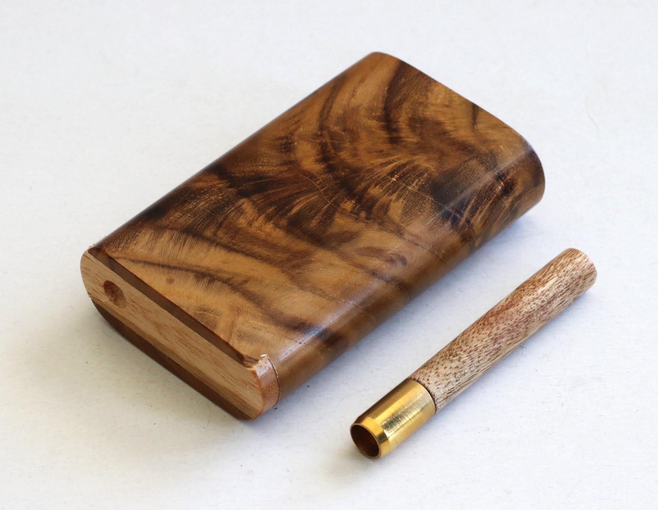 One of a Kind Teak Wood Dugout & One Hitter