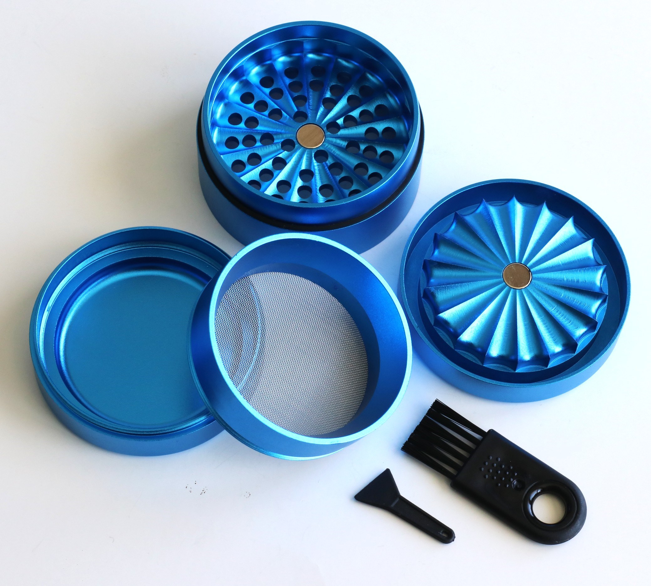 60mm PRO 420 Apollo Grinder-State of the Art Herb Crusher-Blue