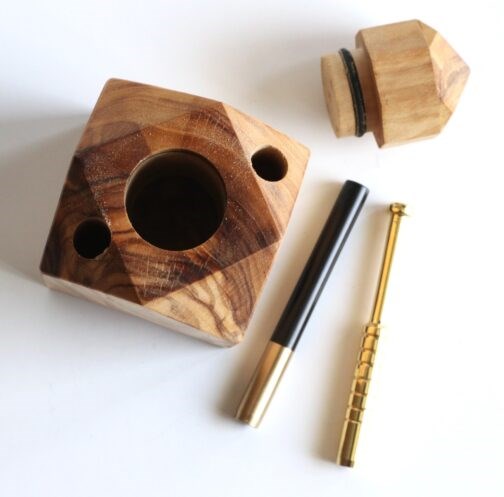 Olive Wood Table Top Dugout-Unique one of a kind design