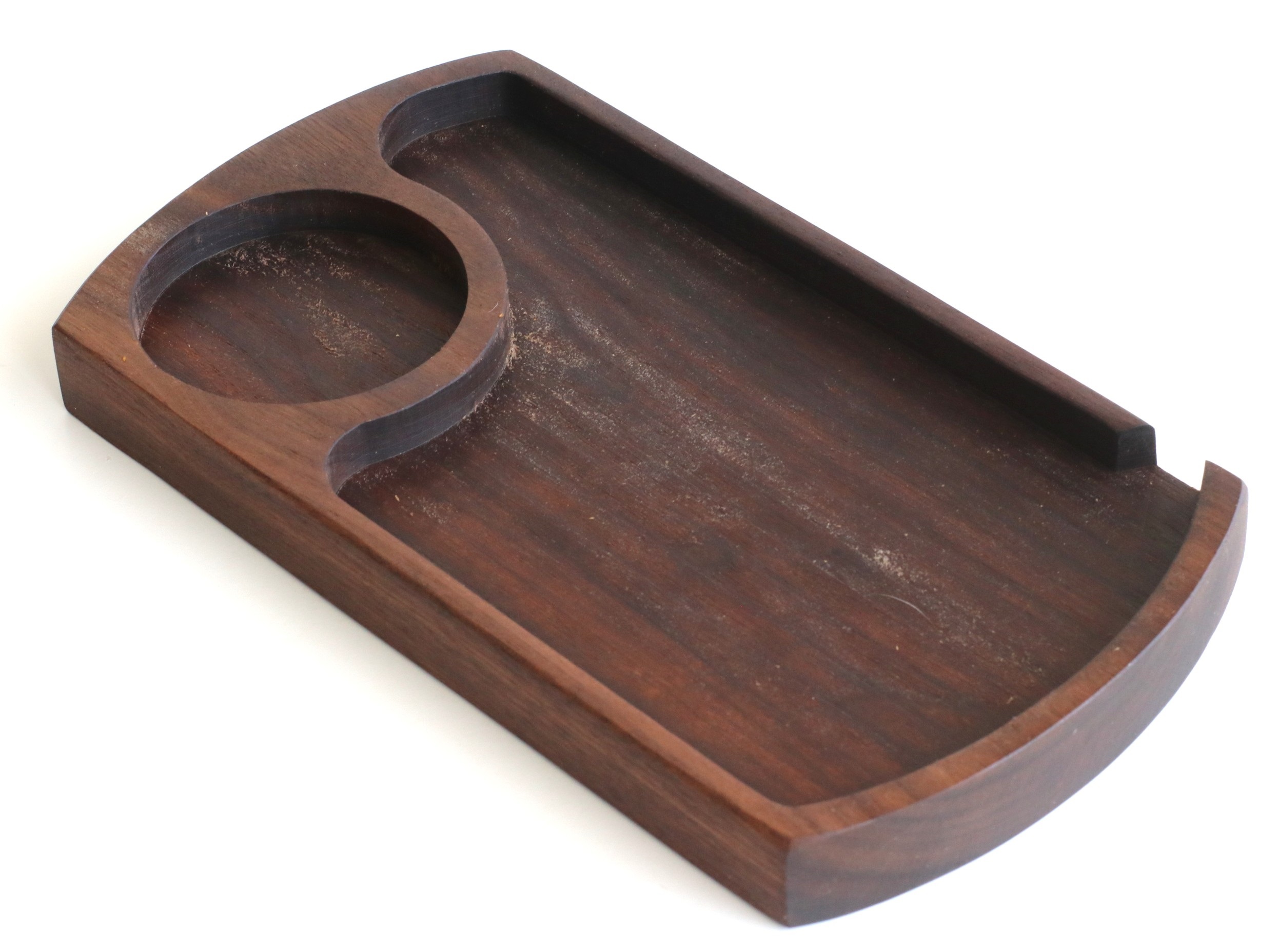 The Ultimate Tray- Handcrafted Walnut Rolling Tray for Smokers