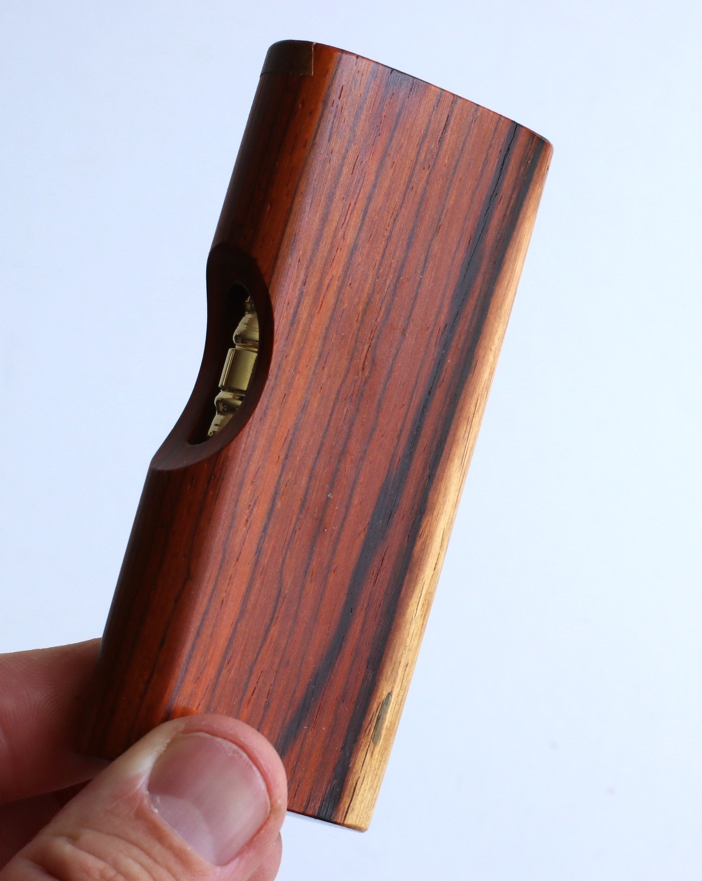 4" Cocobolo Slider Lid Dugouts & Brass Pipes-Locking Lid-Limited Edition