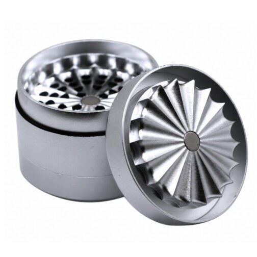 60mm PRO 420 Apollo Grinder-State of the Art Herb Crusher-Silver