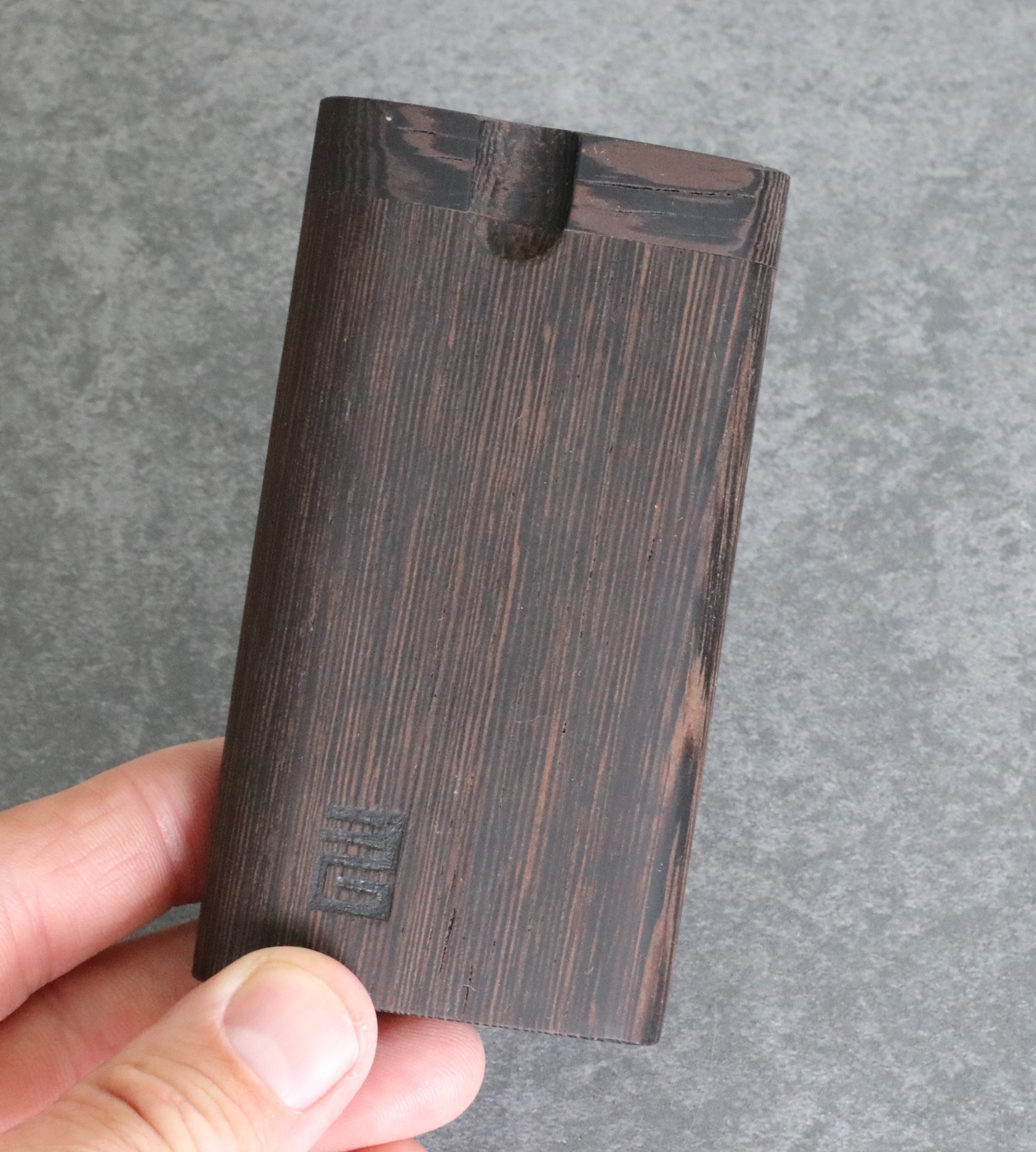 3" & 4" Dark Wenge Dugouts & Pipe-American Crafted Stash Box
