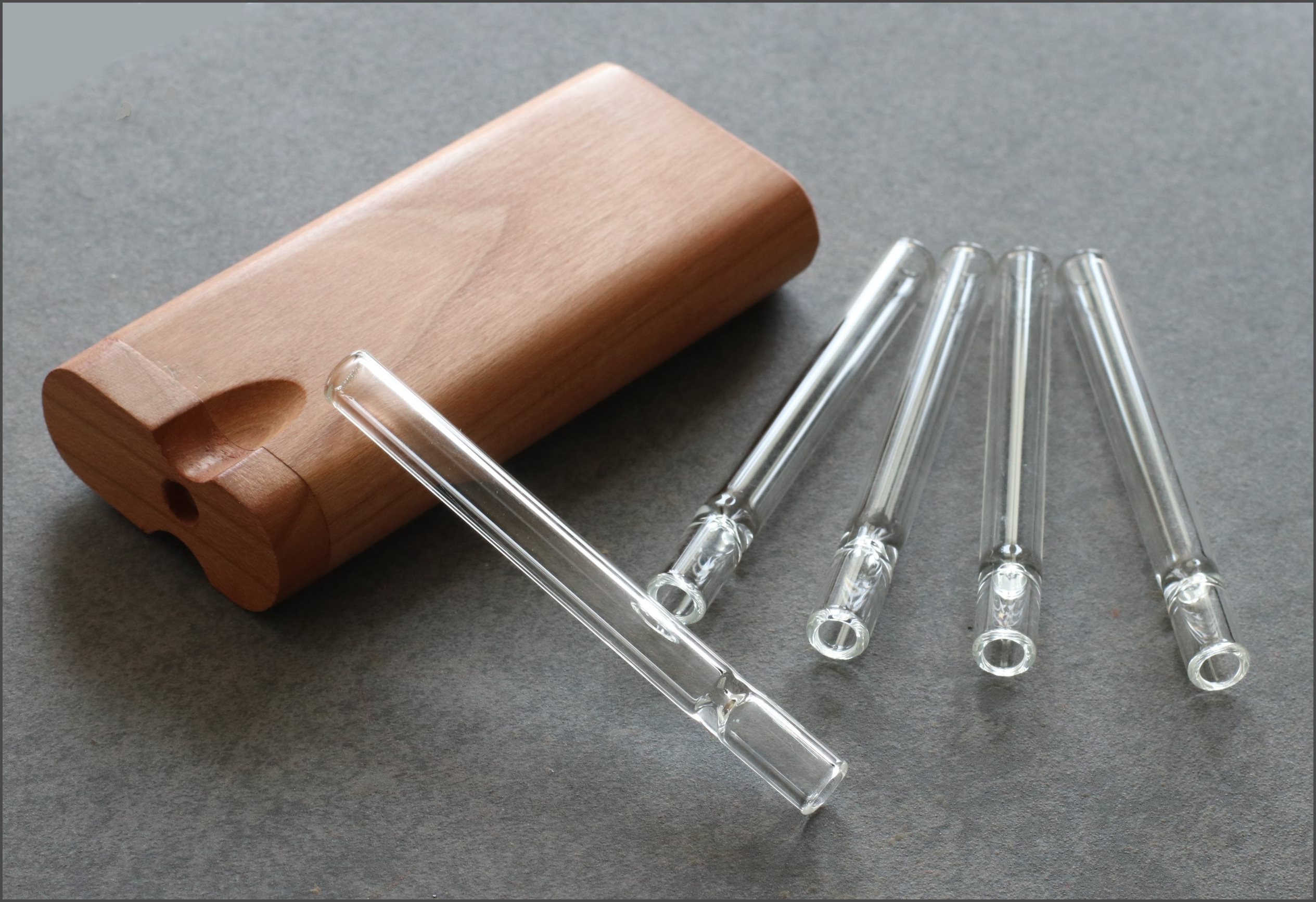 3" Glass One Hitters-8mm diameter-Wholesale Pricing - One Hitter Pipes for 4" Dugouts - 3' Glass One Hitters
