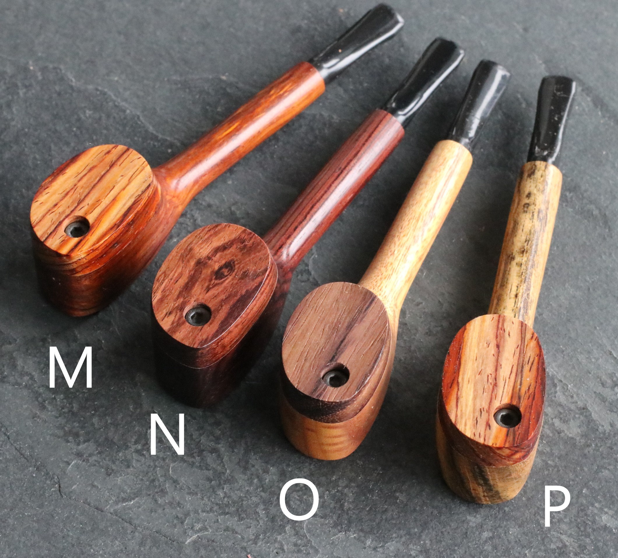 4.5" Swivel Lid Pipe- L77 ROUNDTOP -Exotic Wood Pipe- Smoking Bowl-Wood Pipe