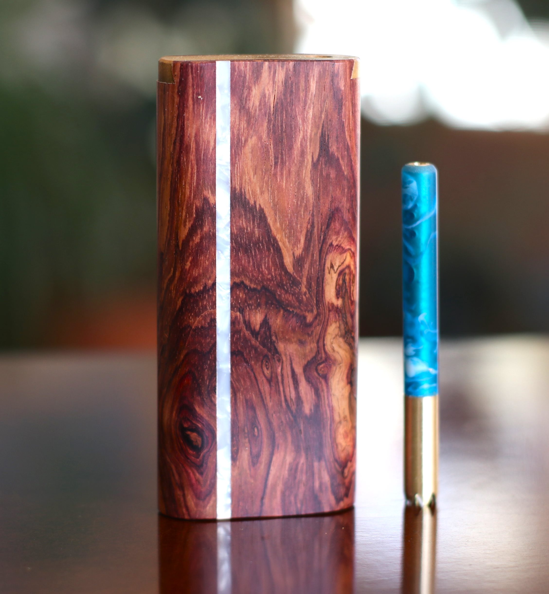 Cocobolo & Honduras Wood Dugouts- The Perfect Gift- the finest dugout and one hitter pipe ever! - Cocobolo Dugout