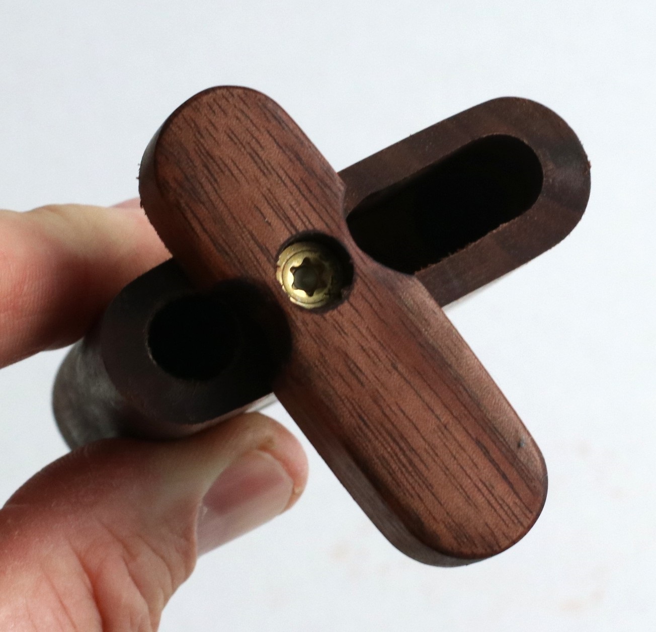 3G Walnut Dugouts with One Hitter Pipe- 3" & 4" Dugouts- American Crafted - 3G Walnut Dugout