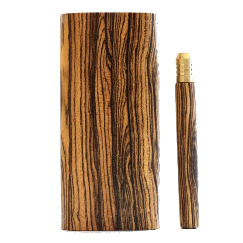 Exotic Wood Dugout-One Hitter Pipes & Poker- The Ultimate Dugout Gift-Old School Classy Smoker's Kit - Handcrafted Wood Dugouts by PRO 420