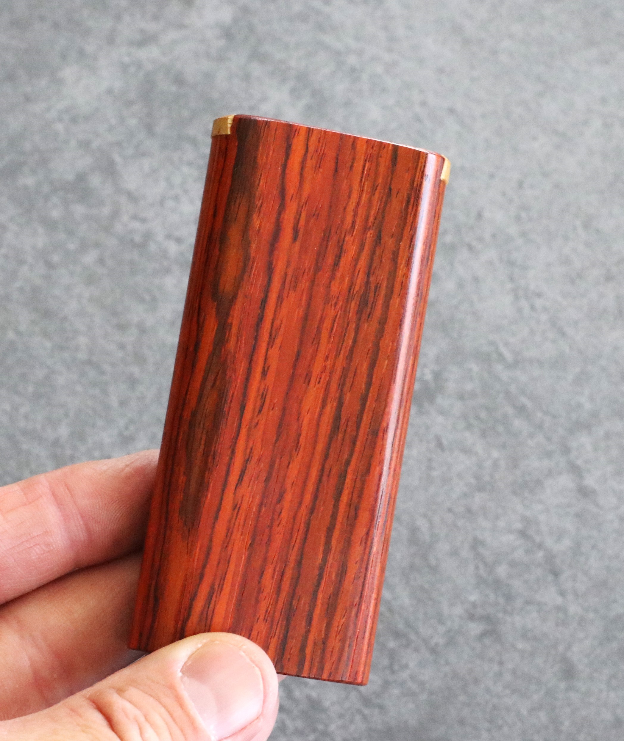 Cocobolo Wood Dugouts and One Hitters- Slider Lid-Handcrafted Functional Art