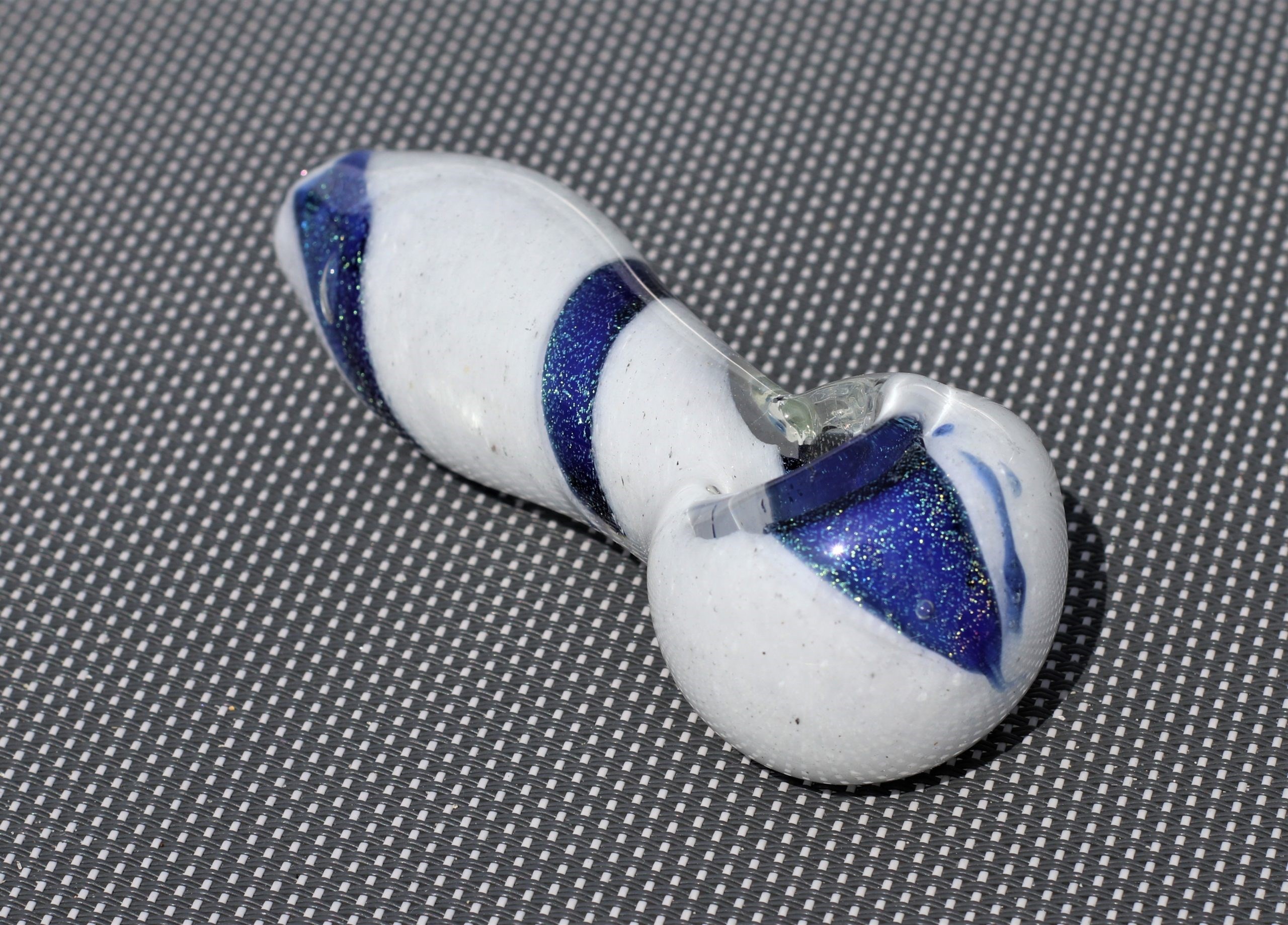 4" Glass Spoon Pipe- Spoon Bowl- Snow White- Quality handblown American Glass - Glass Spoon Pipe by PRO 420