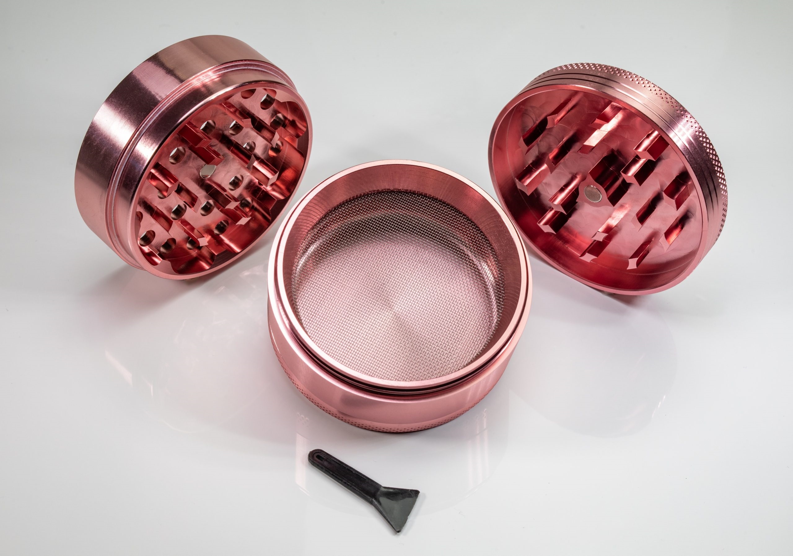 Pink Herb Grinder- 2.5" 4 Piece Professional Grade herb Grinder