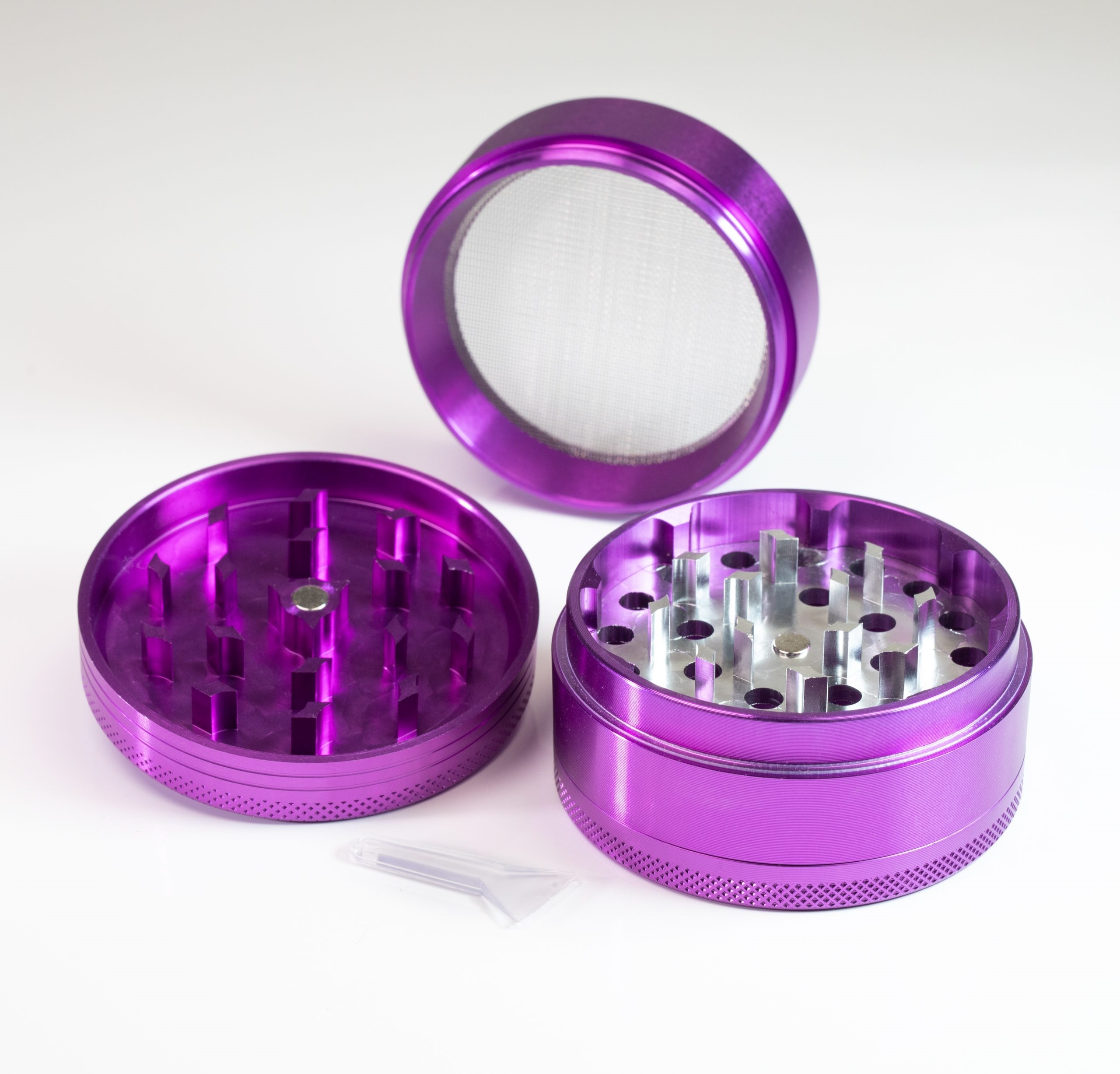 Purple Herb Grinder- 2.5" 4 Piece Professional Grade herb Grinder - Grinder_P_AMZ_3