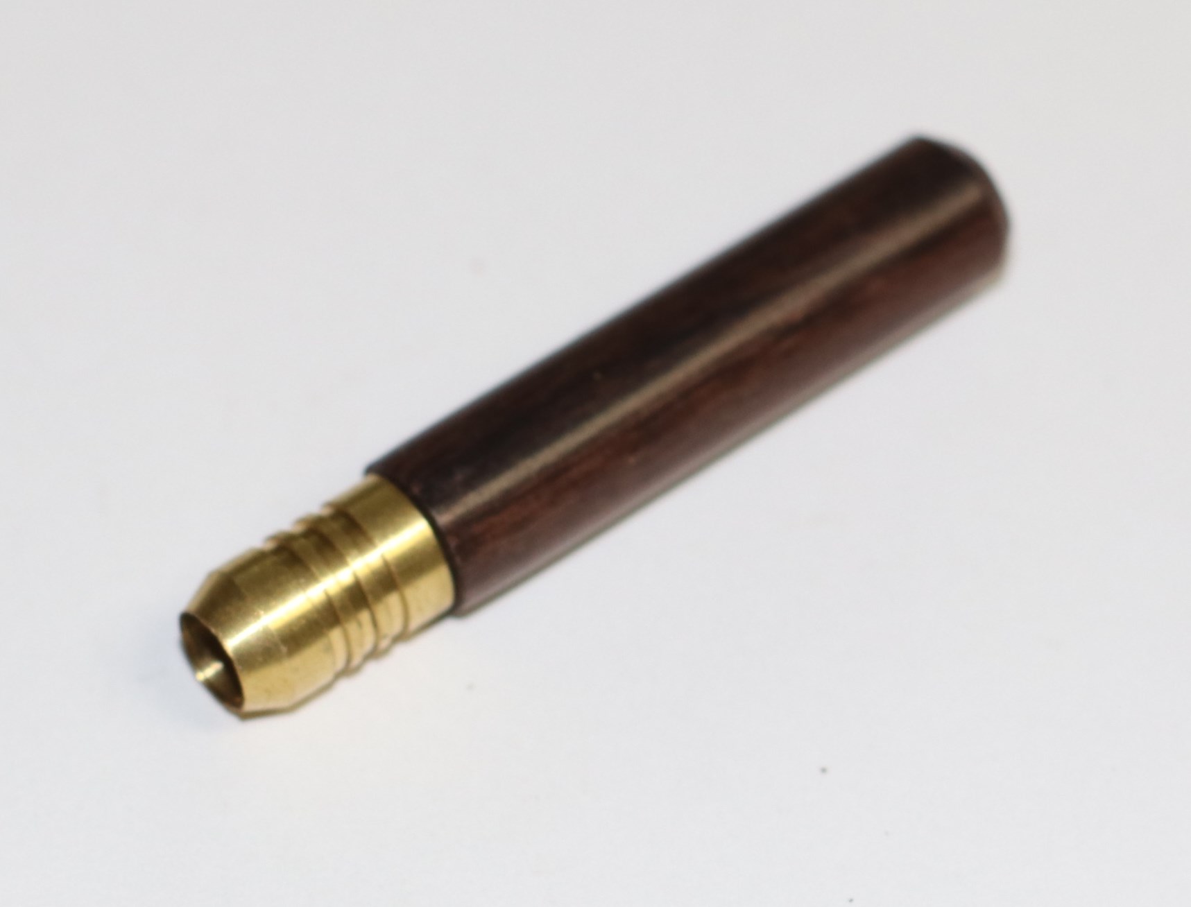 2" Exotic Wood One Hitter Pipes- Crafted Hardwood pipe with Brass Bowl