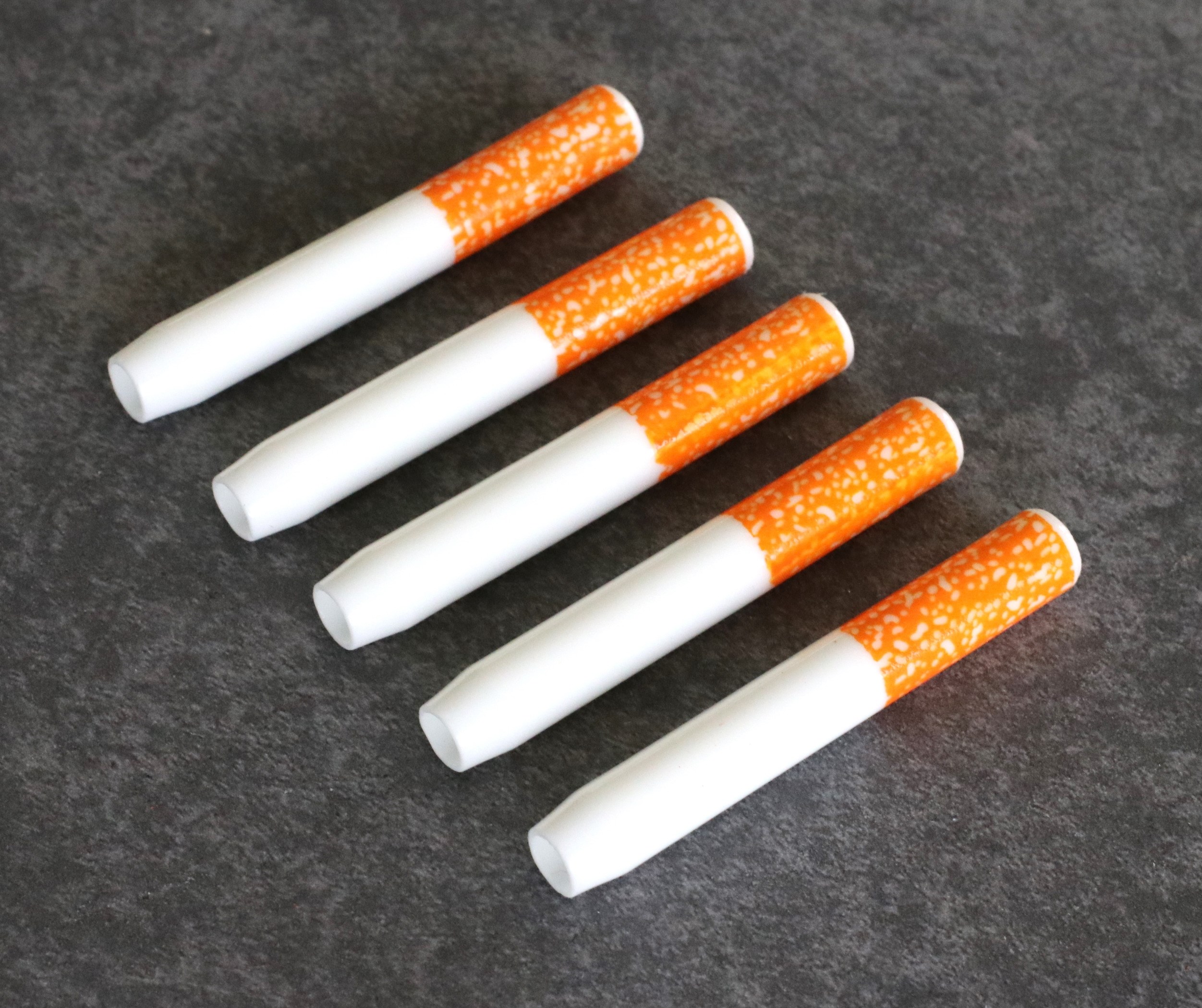 2" Ceramic One Hitter Pipes- Quality Ceramic Smooth hitting Pipes for 3" Dugouts - Self Eject One Hitter Pipe