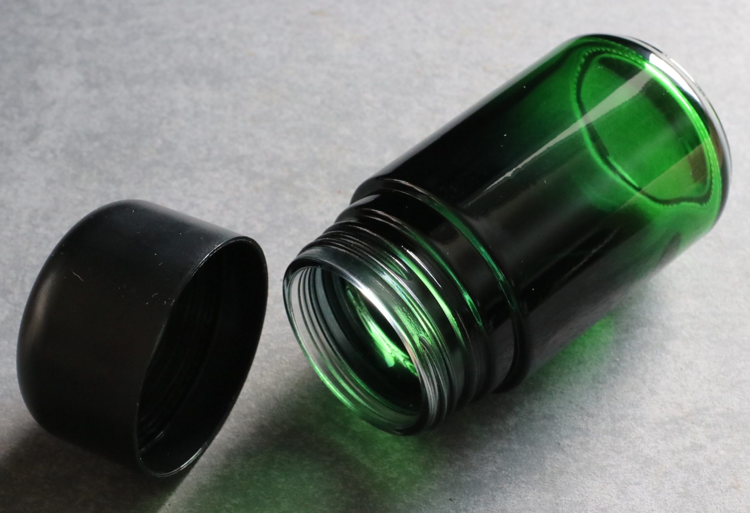 4" Glass Stash Jar-Smell Proof-Child Proof Lid-Safe and Secure Jar - PRO 420 Marijuana Stash Jars- 110ml