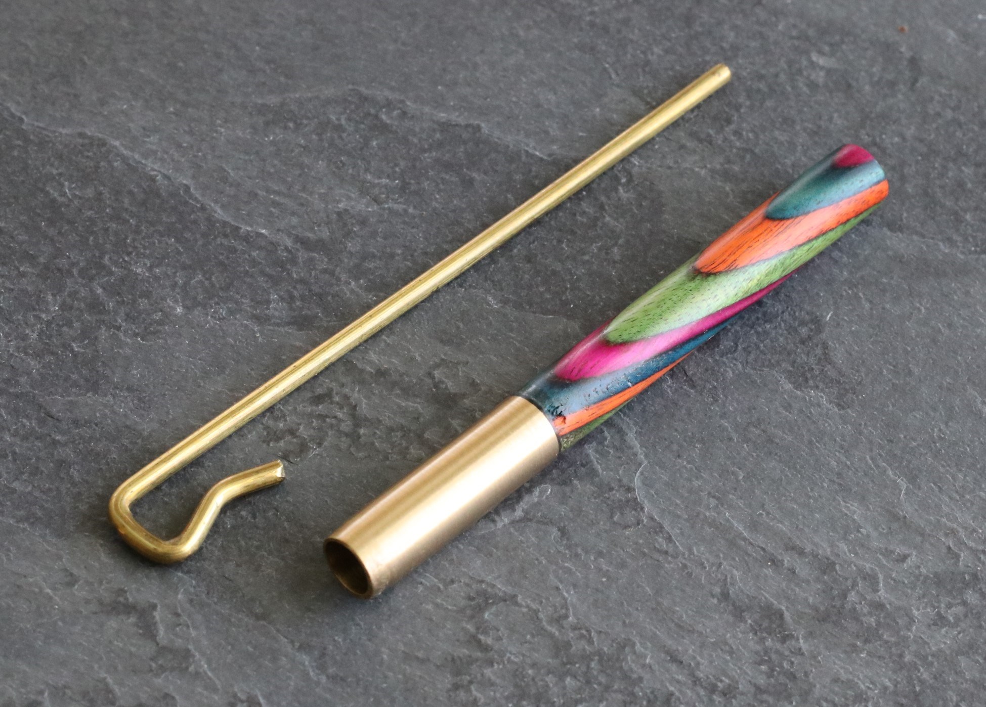 3" Brass Pipes designed for 4" dugouts-Brass Tube/Wood Cover/Brass Poker included