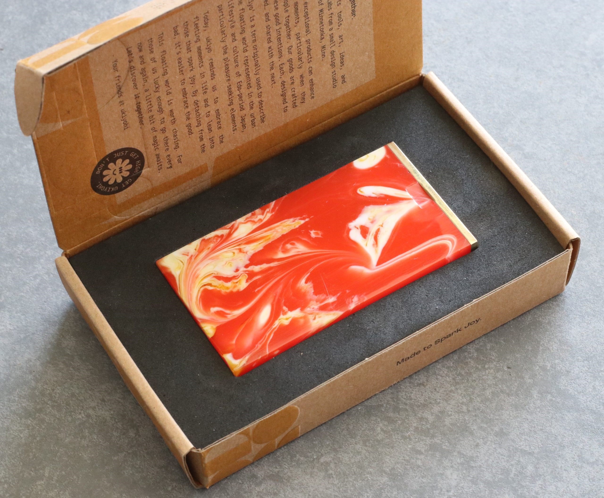 Ukiyohi Orange Dugout-Ultimate World Class Stash Box-One of a Kind Limited Edition Dugout