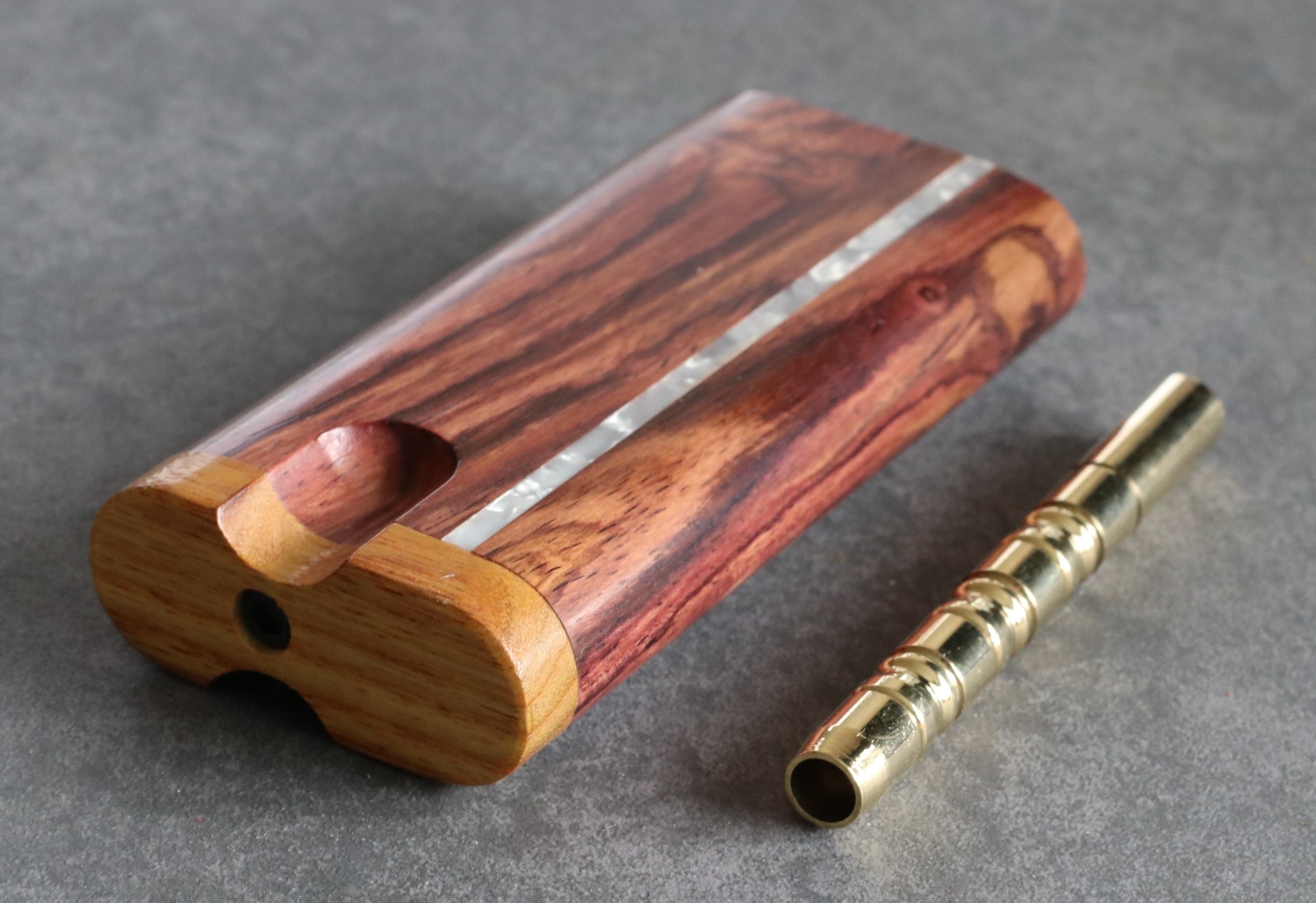 Cocobolo & Honduras Wood Dugouts- The Perfect Gift- the finest dugout and one hitter pipe ever! - Black Walnut Dugouts