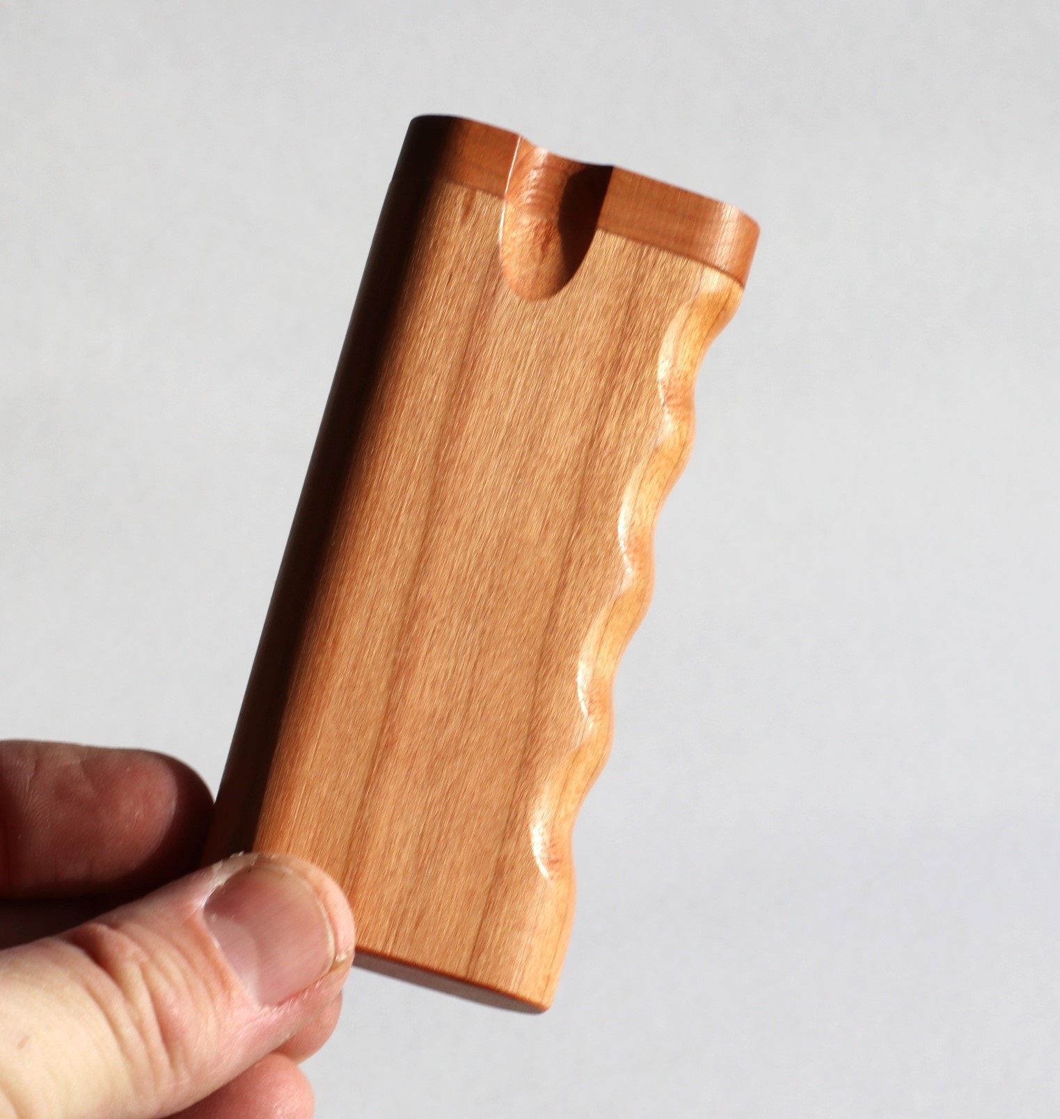 3" & 4" Cherry Spring Lock Dugouts & One hitter pipes-American Handcrafted Stash Boxes