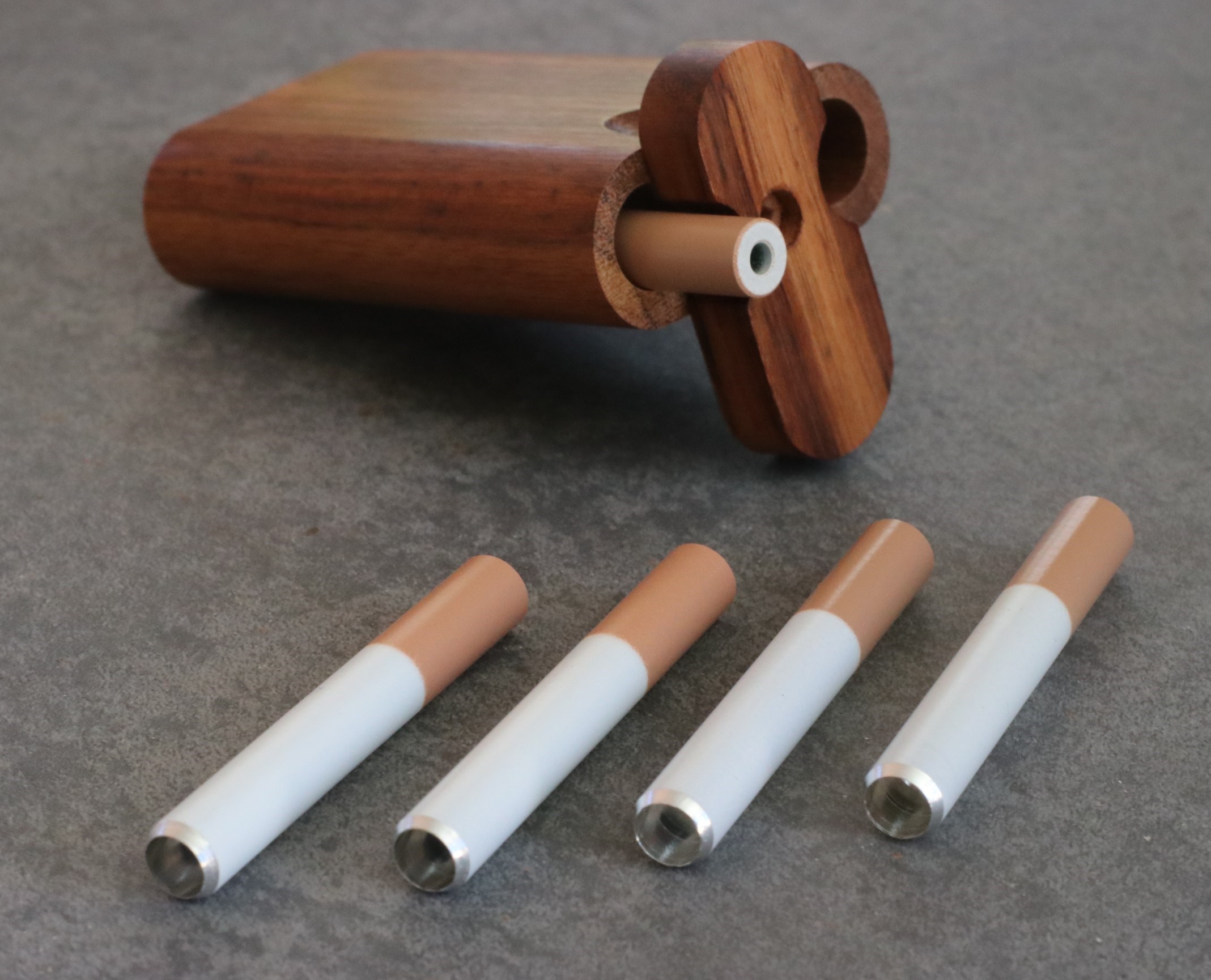 2" Metal Cigarette Style One Hitter Pipes-Designed for 3" Dugouts-RELOAD - Metal Cigarette Pipes
