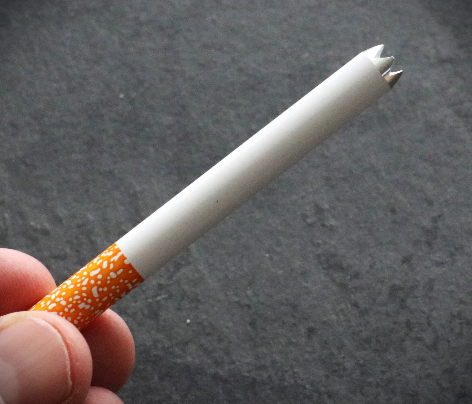 3" Grinder Tip One Hitter Pipe-Designed for 4" dugouts-Metal Smoking Pipe - 3' Grinder Tip Pipe