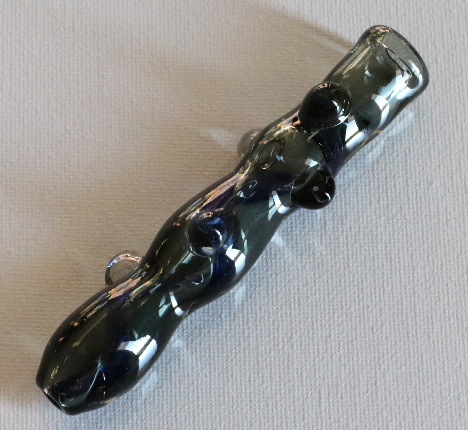 Goddess Glass Pipe- Party Glass Hitter- 4.5" Thick Glass Pipe - glass chillum