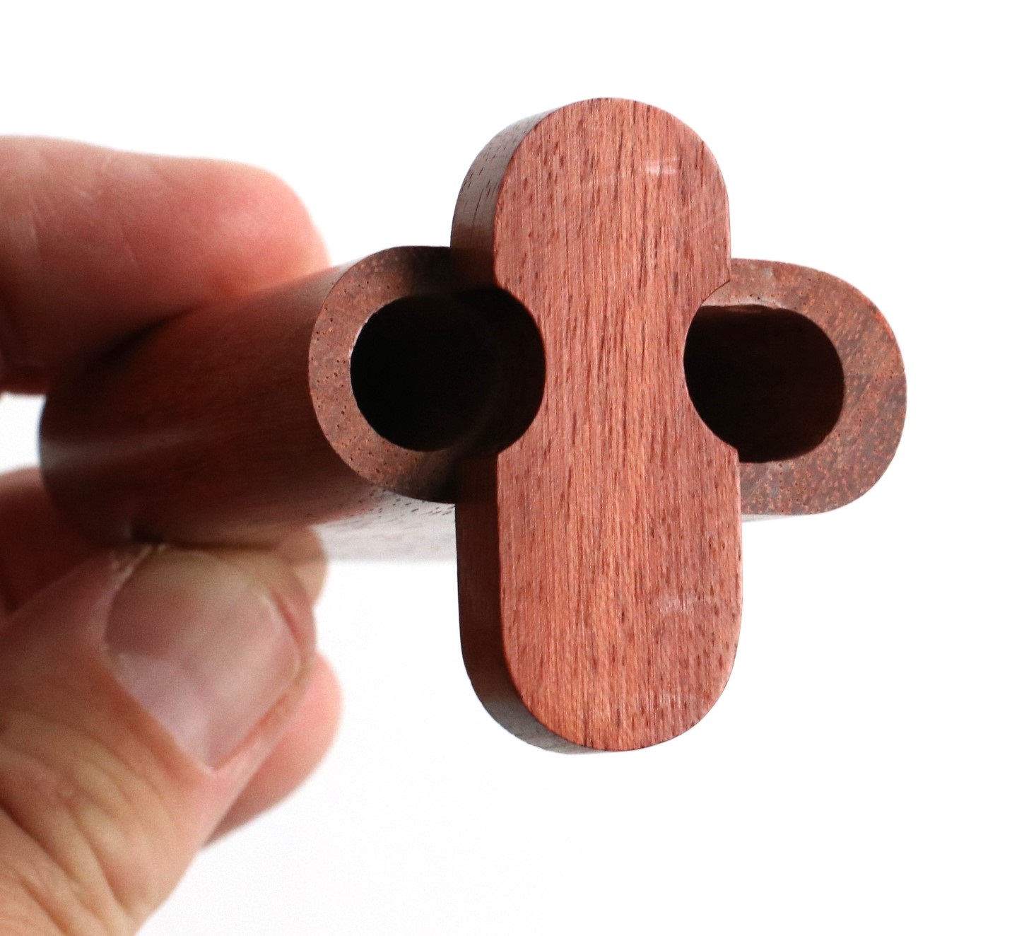 3" Brazilian Cherry Swivel Lid Dugouts-Built in Poker-handle grip design- American made Stash Boxes