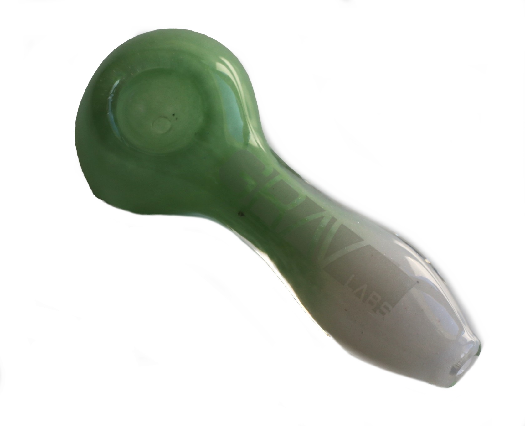 4" Grav Labs Spoon Pipe 100mm-Multi-Colors - Glass Spoon Pipe by GRAV