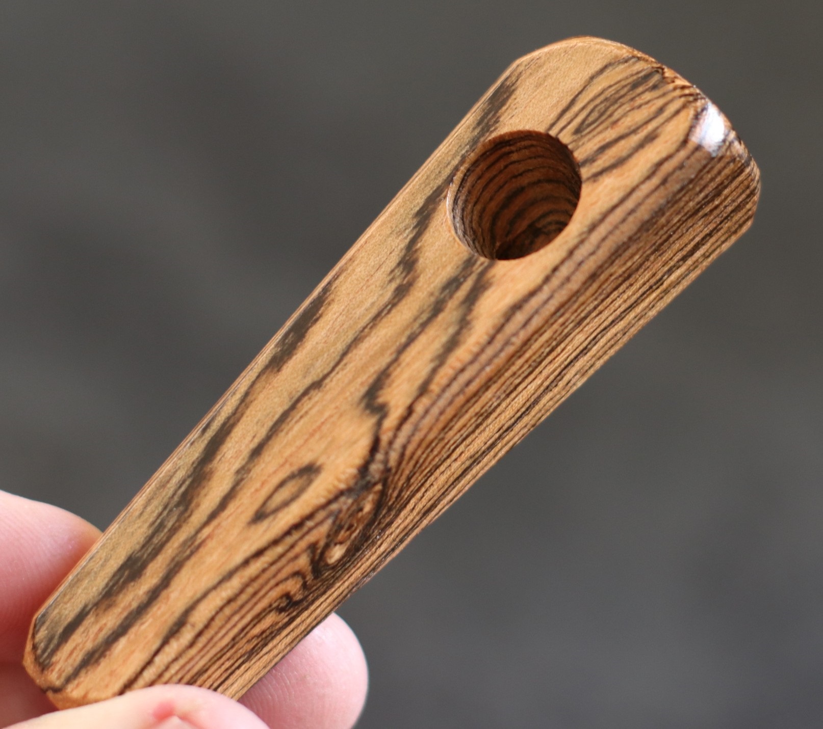 3.25" Exotic Wood Pipe-B11-Handcrafted American Wood Pipe - Handcrafted Smoking Pipe