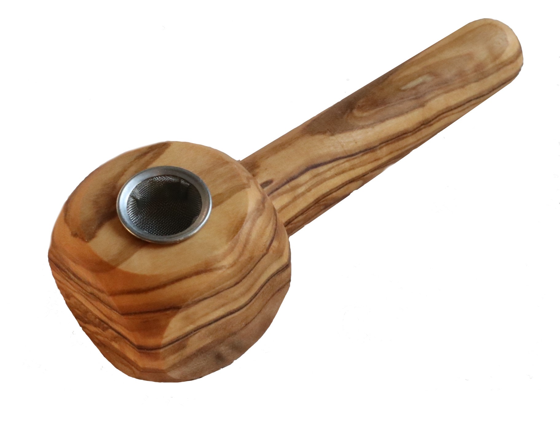 Olive Wood Pipe-Beautifully Handcrafted African Olive Wood Smoking Pipe - Olive Cob Pipe