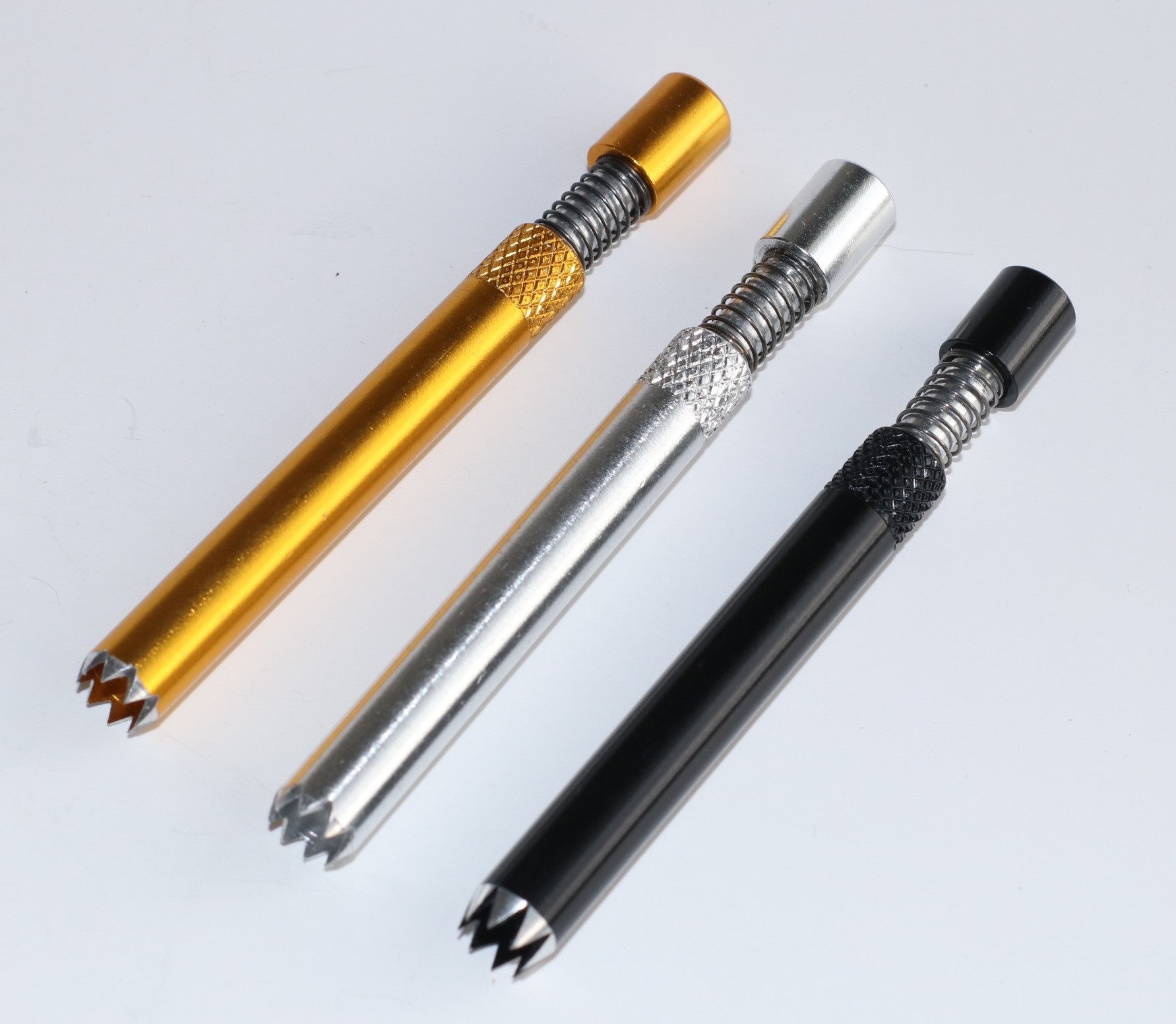3" Self Eject Metal Grinder Tip Pipe-Unique Efficient One Hitter Pipe - One Hitter Pipe-Self Eject Bat for Dugouts
