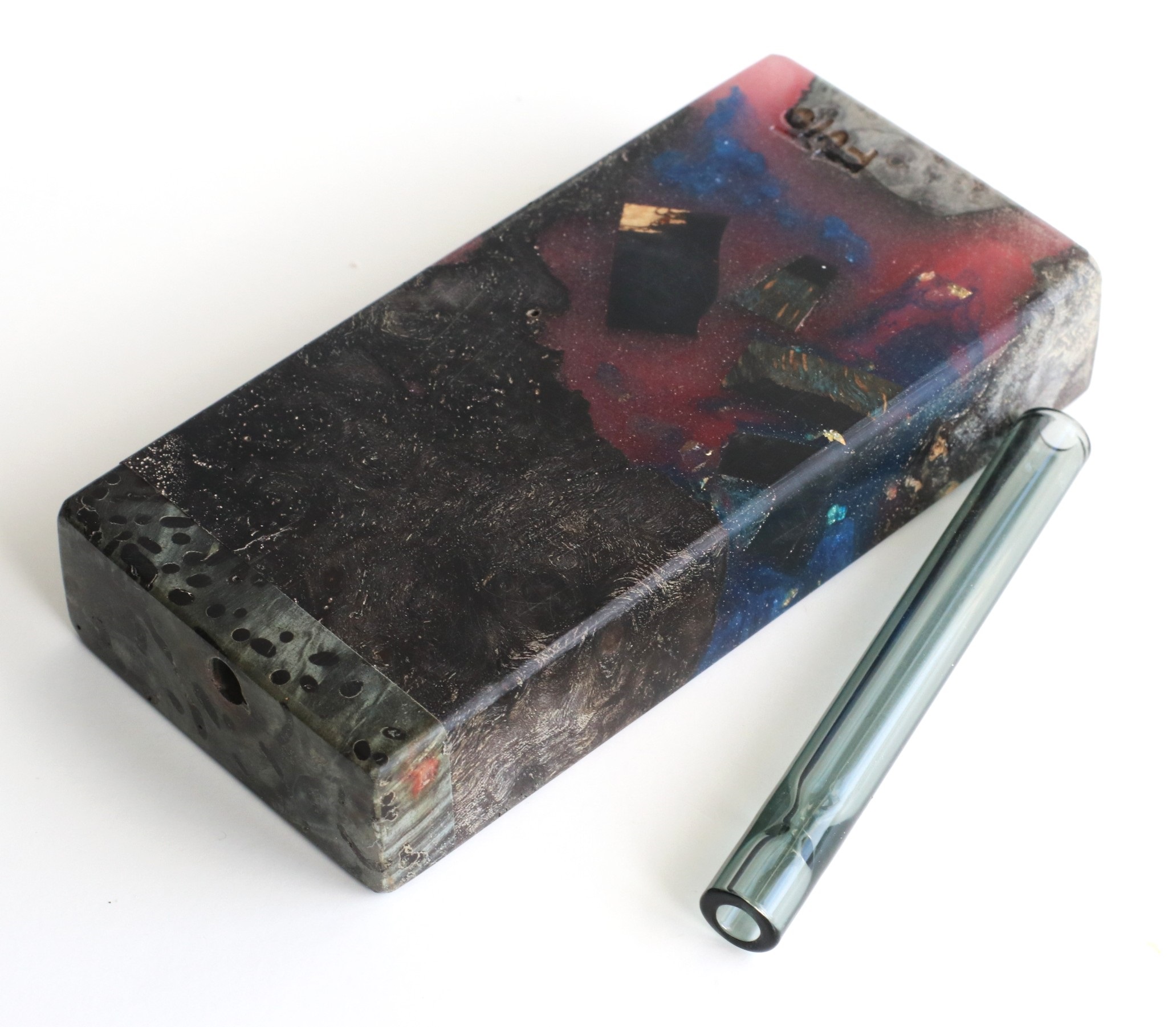 Galaxy Burl Futo Stash Box- Out of this World Wood Dugout- 4" Burled Wood- Best Quality