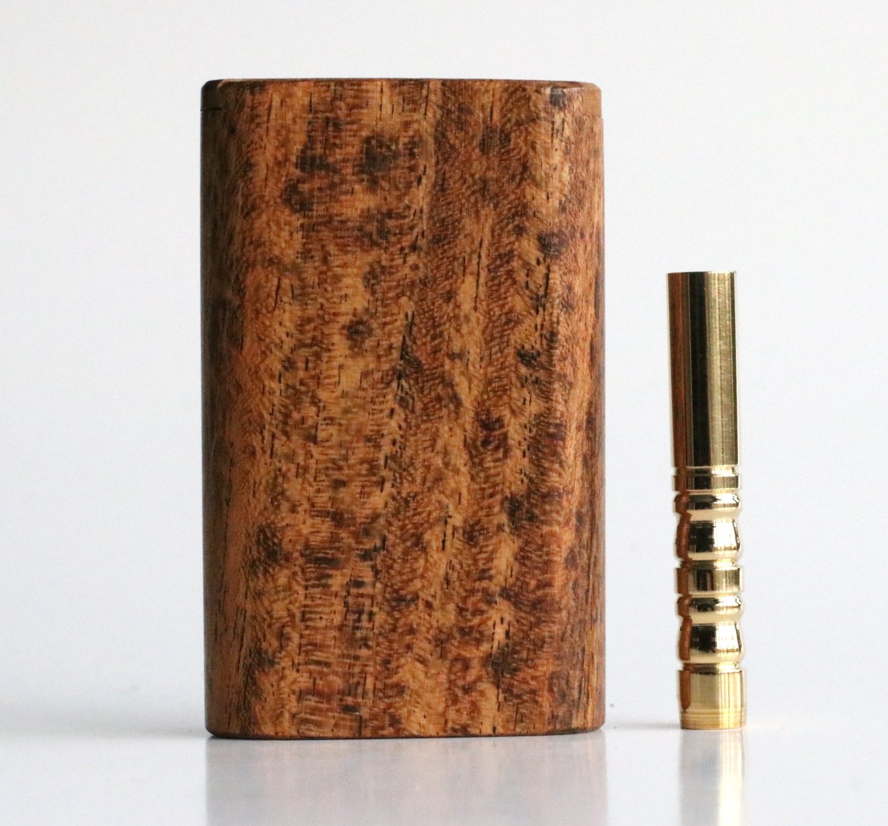 Bocote Wood Dugout & Brass one hitter pipe