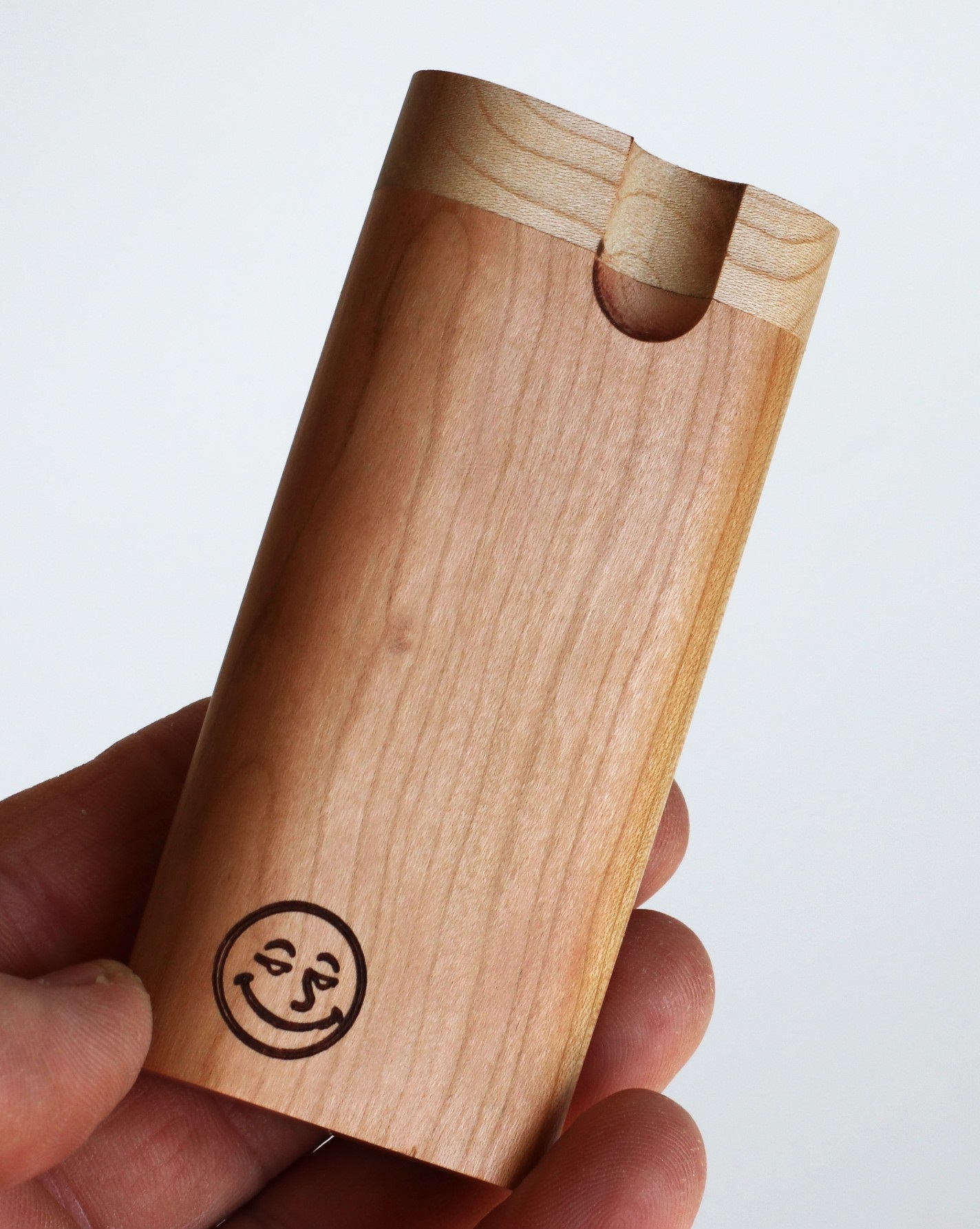 4" Cherry Swivel Lid Dugout & One hitter pipe-American Made by Better Life - Swivel Lid Dugout-Handcrafted by Better Life