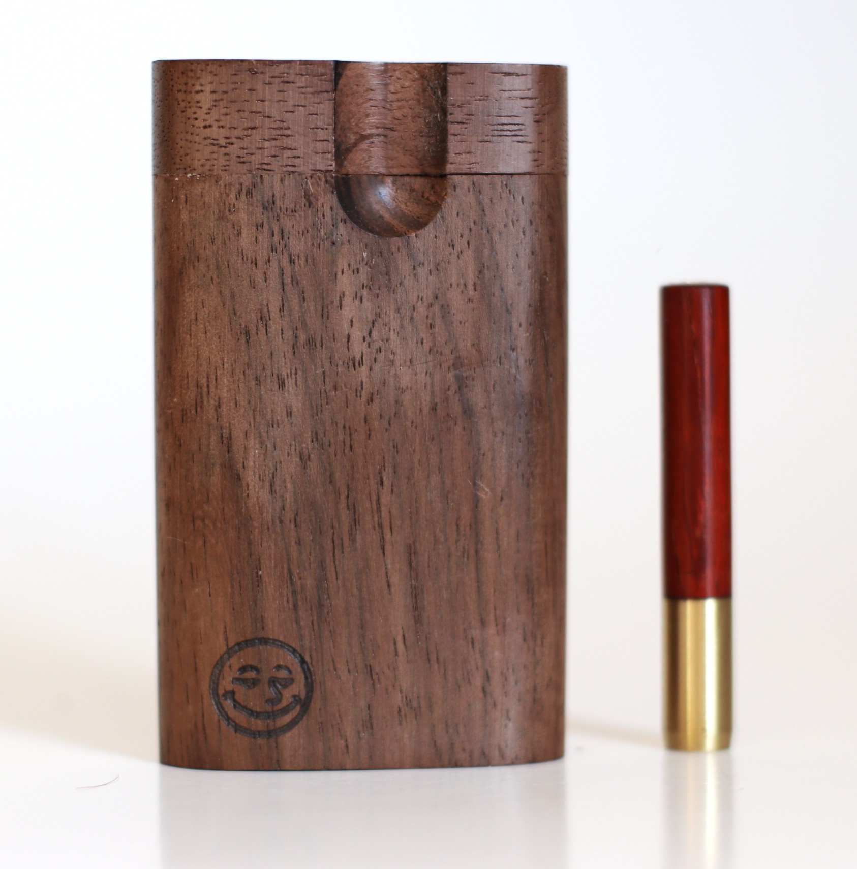 3" Exotic Wood Dugouts & One Hitter Pipe-American Crafted Small Stash Box by Better Life - Micro Dugout by Better Life