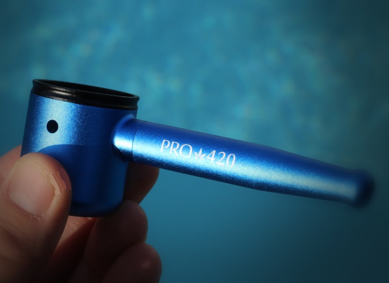 PRO 420 Aluminum Alloy Pipe-Lifetime Use-Large Bowl-4.5" Length-Blue Heavy Duty Smoking Pipe - PRO 420 Aluminum Alloy Pipe