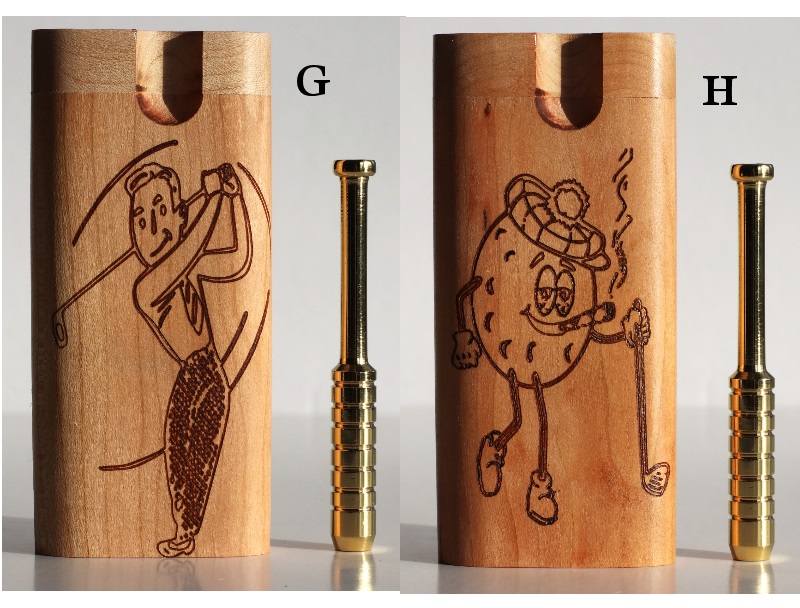 Golf Dugouts & One Hitters-Golf Themed Laser Engraved Stash Boxes - Golf Dugout by Better Life