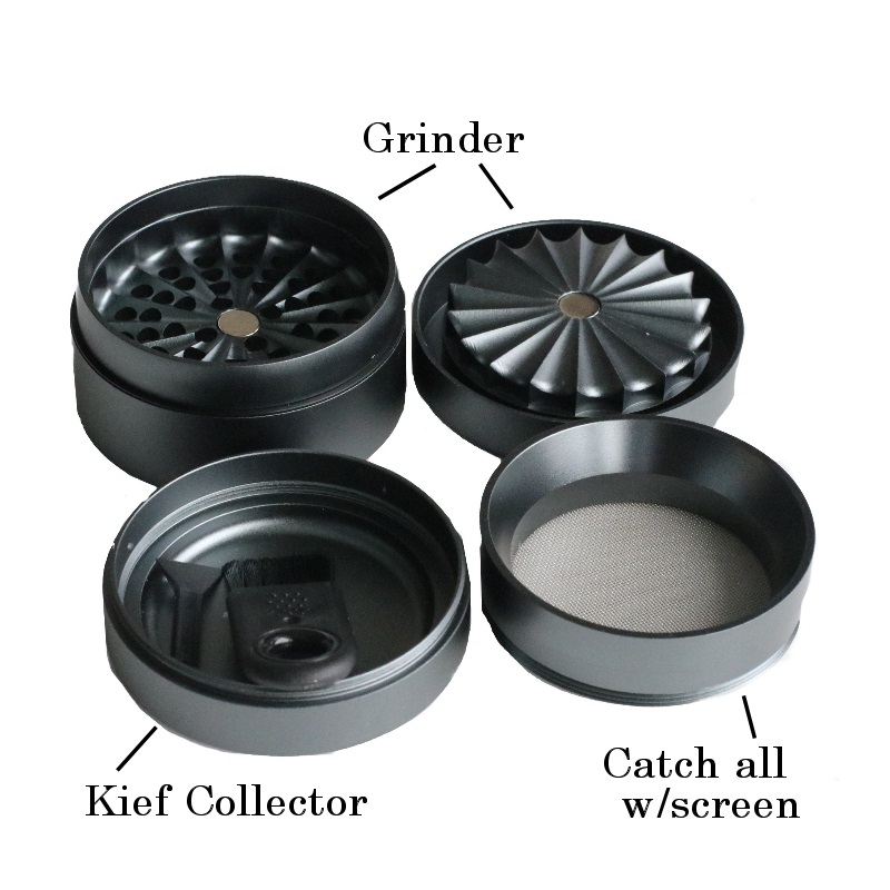 60mm PRO 420 Apollo Grinder-State of the Art Herb Crusher-Gray - Apollo Grinder by PRO 420