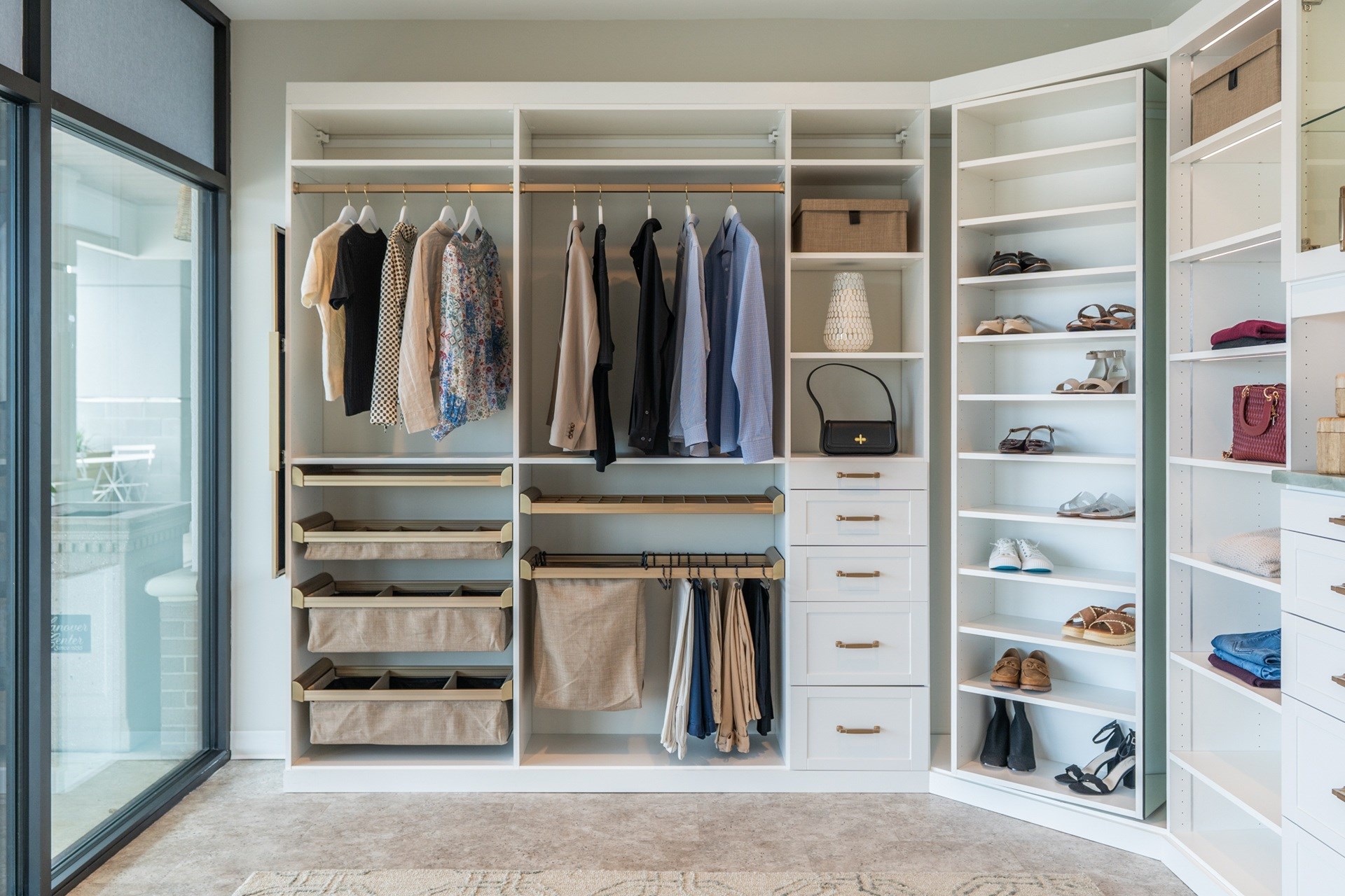 Modern closet storage
