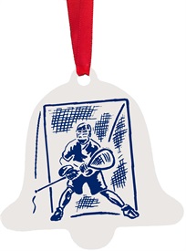 OR-G Customizable Bell Lacrosse Goalie Ornament